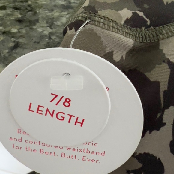 SPANX Booty Boost Active Brushed Collage 7/8 Leggings Butt Lift Dark Palm XS - Picture 7 of 9